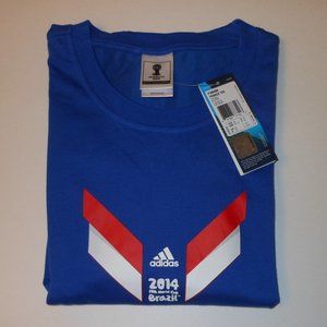 New Adidas 2014 FIFA Brazil France Soccer T shirt